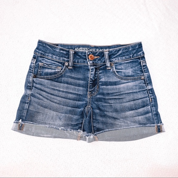 American Eagle Denim Midi Shorts - Picture 1 of 2